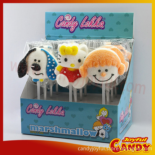 Aibaba com Cartoon Shape Marshmallow Lollipop